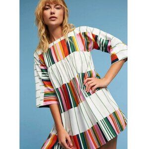 Anthropologie Marimekko Tuulia Frequency Tunic Mini Dress XS